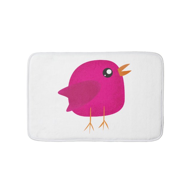 Kids cute birdy  bath mat (Front)