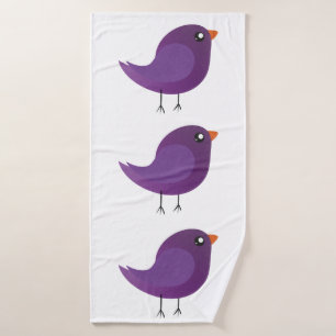 Kids cute birdy bath towel