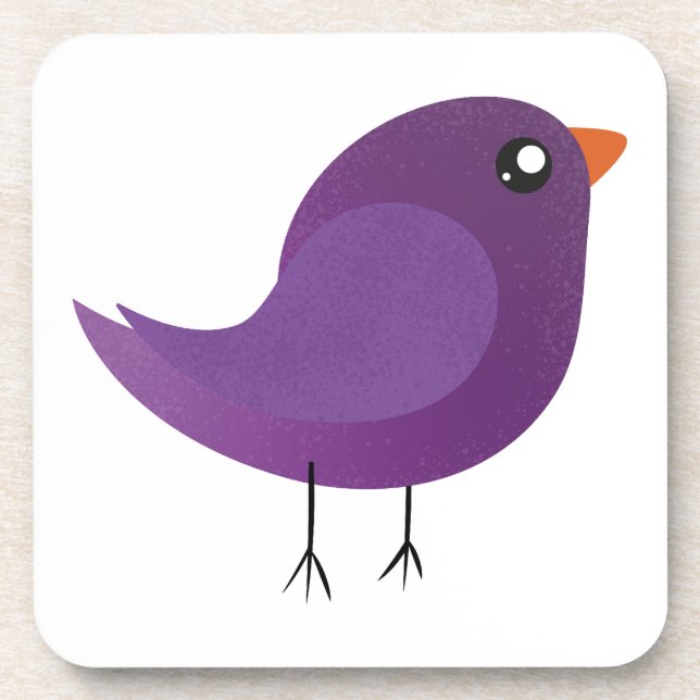 Kids cute birdy  beverage coaster (Front)