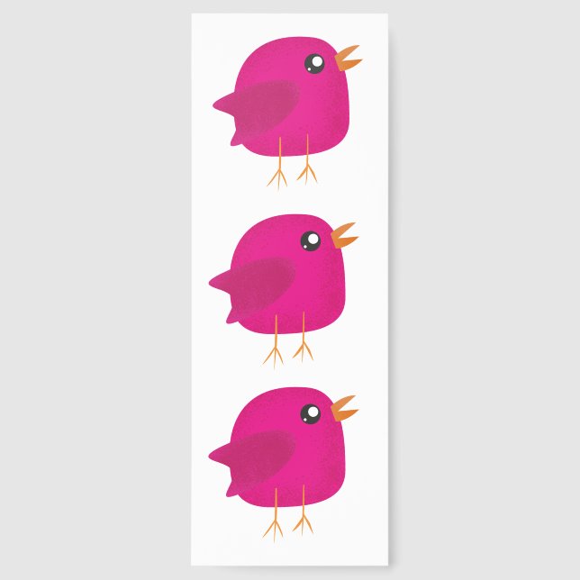 Kids cute birdy  bookmarks (Front)