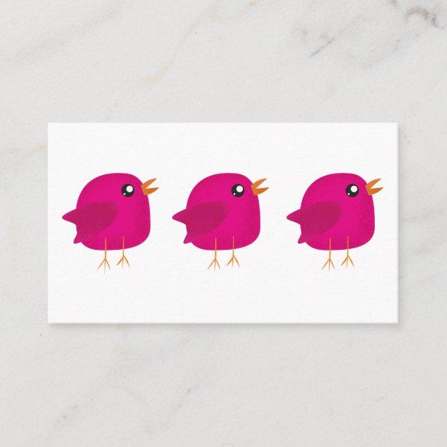 Kids cute birdy  business card (Front)