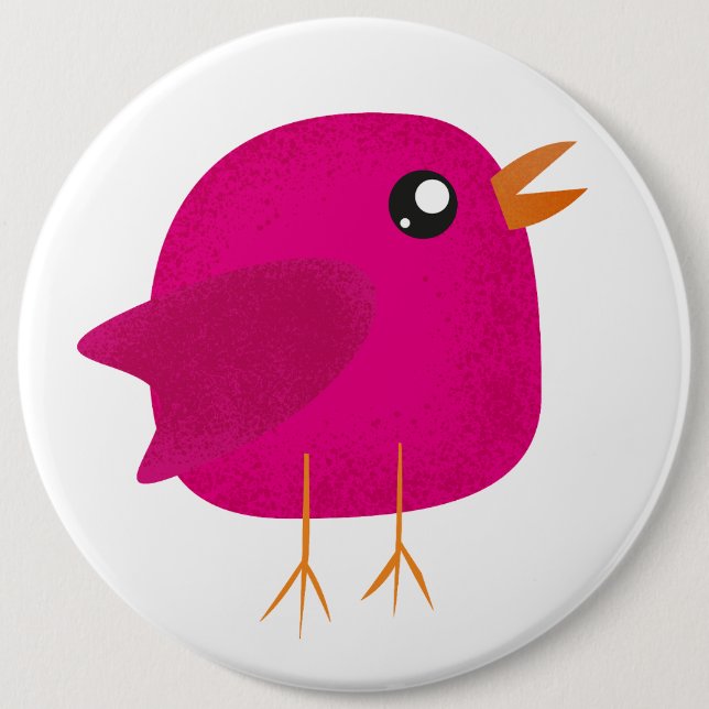 Kids cute birdy    button (Front)