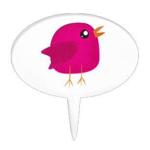 Kids cute birdy cake topper