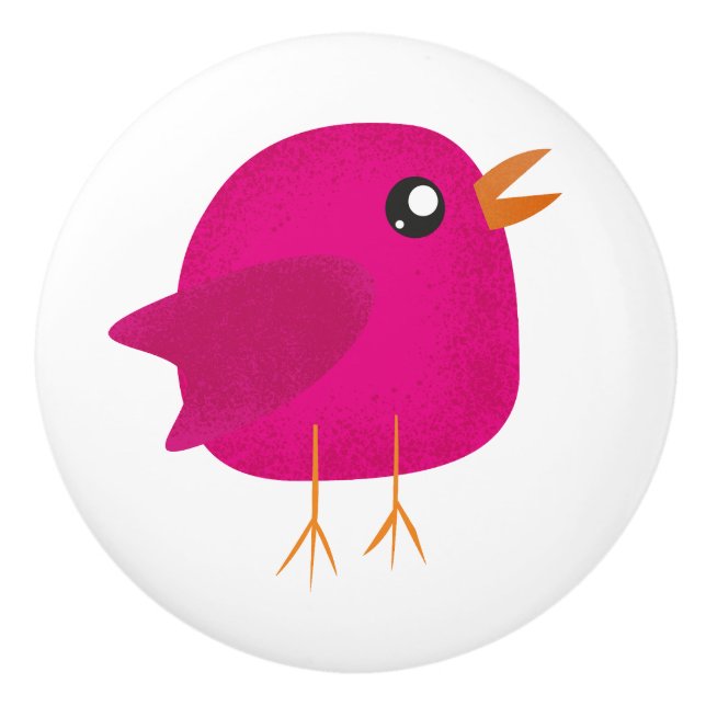 Kids cute birdy   ceramic knob (Front)