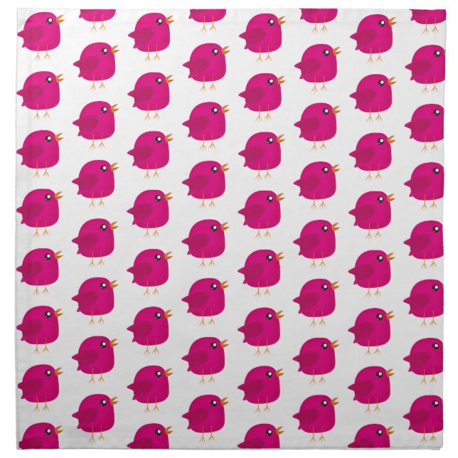 Kids cute birdy     cloth napkin (Front)