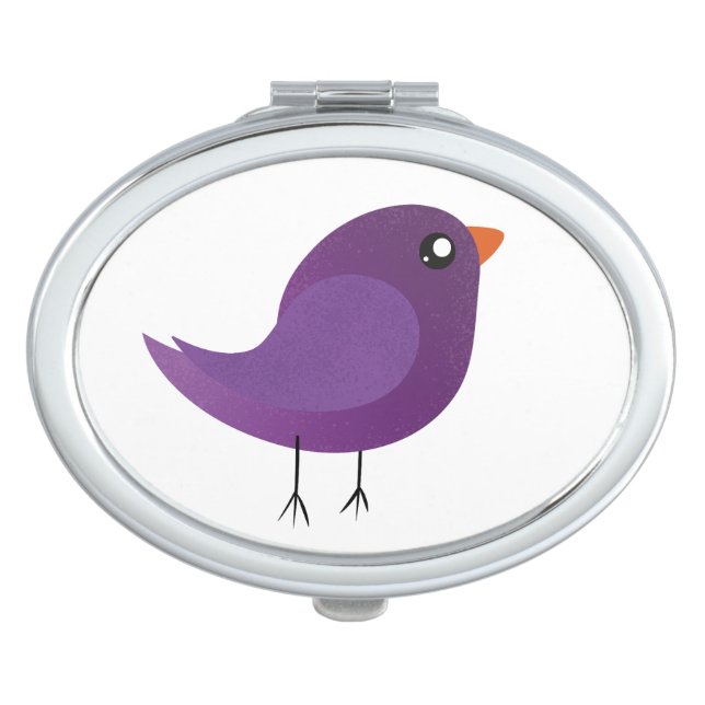 Kids cute birdy  compact mirror (Front)