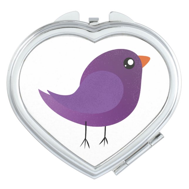 Kids cute birdy  compact mirror (Front)