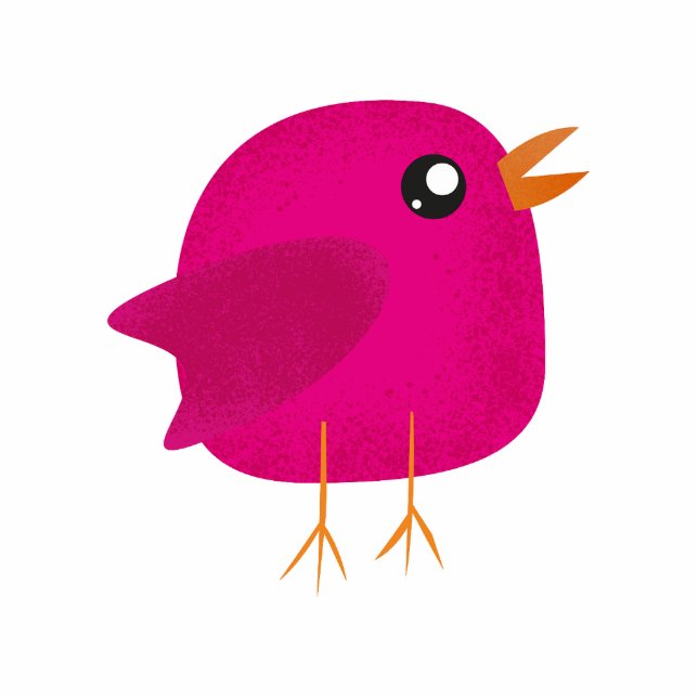 Kids cute birdy    cutout (Front)