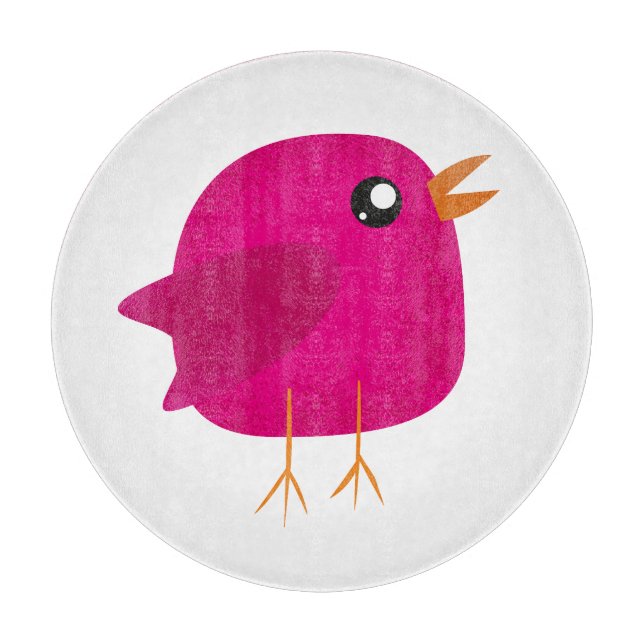 Kids cute birdy   cutting board (Front)