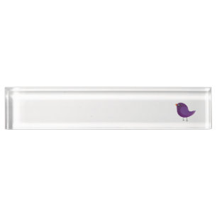 Kids cute birdy desk name plate