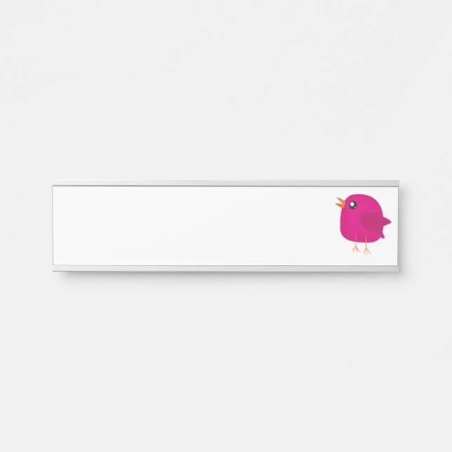 Kids cute birdy    door sign (Front)