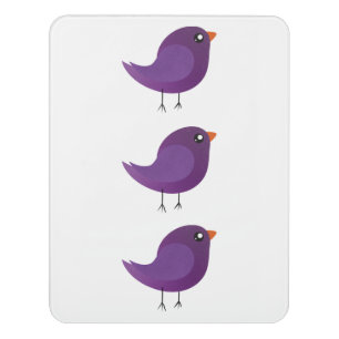 Kids cute birdy door sign