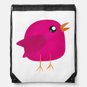 Kids cute birdy drawstring bag