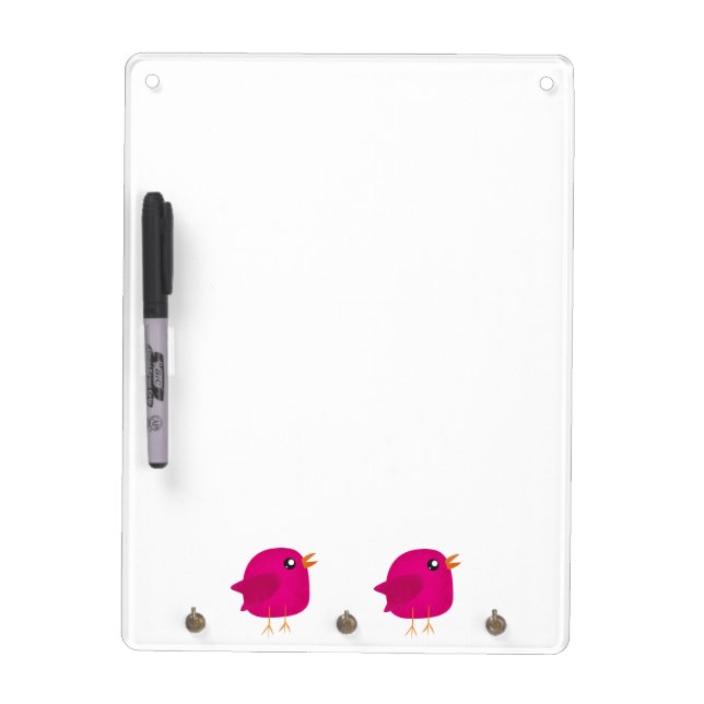 Kids cute birdy   dry erase board (Front)