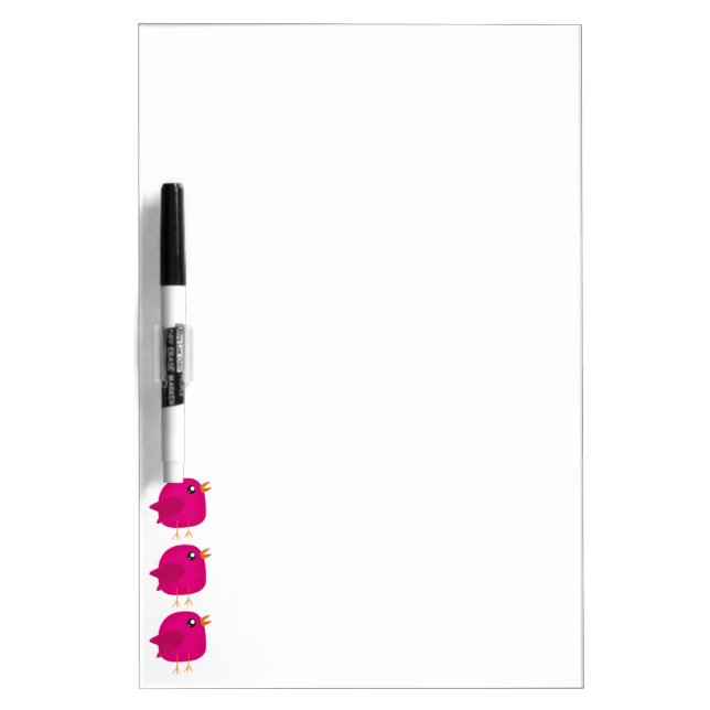 Kids cute birdy  dry erase board (Front)