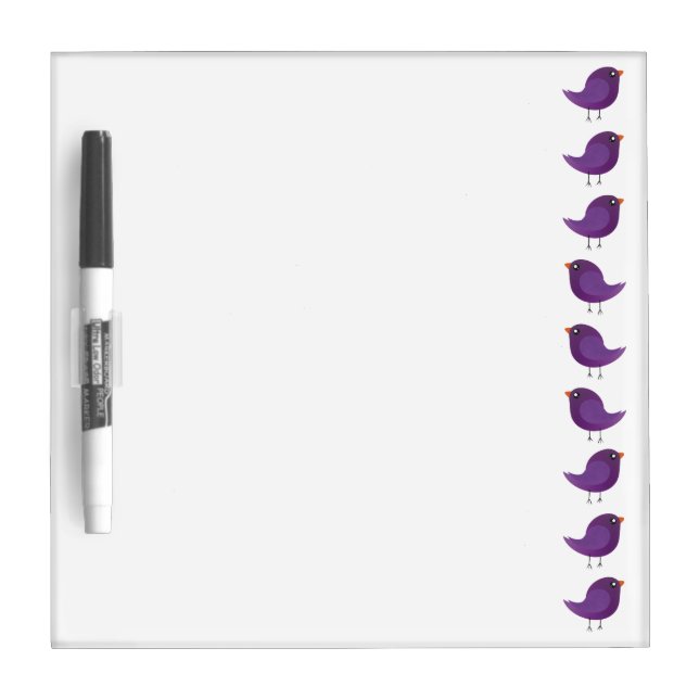 Kids cute birdy  dry erase board (Front)