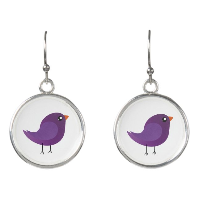 Kids cute birdy  earrings (Front)