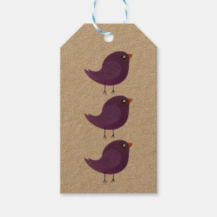 Kids cute birdy  gift tags