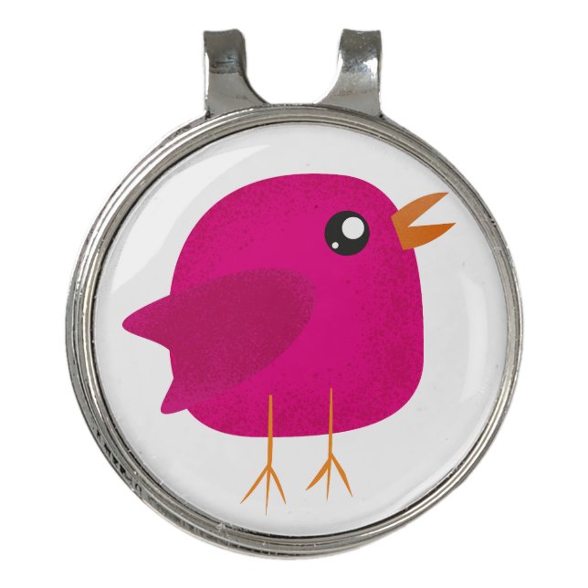 Kids cute birdy  golf hat clip (Front)