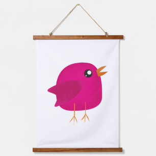Kids cute birdy   hanging tapestry