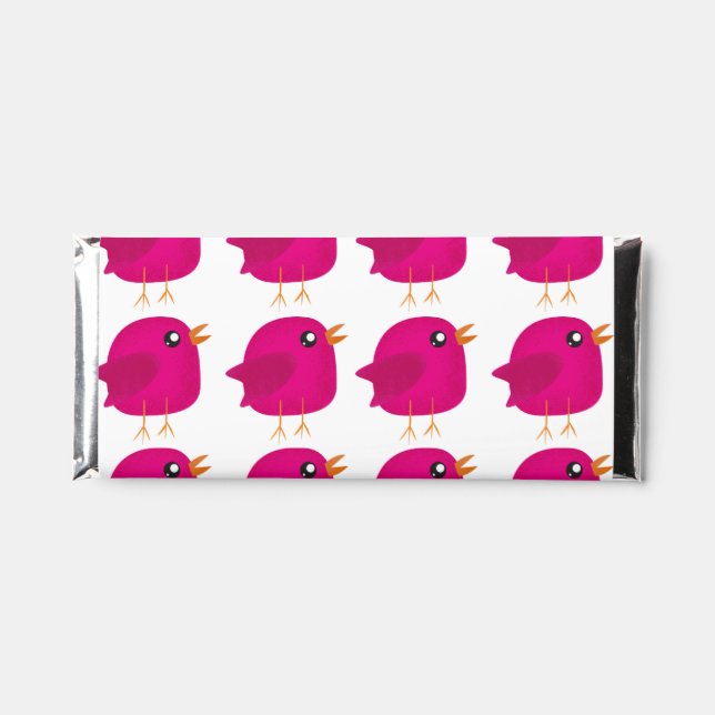 Kids cute birdy   hershey bar favors (Front)