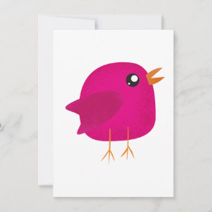 Kids cute birdy holiday card