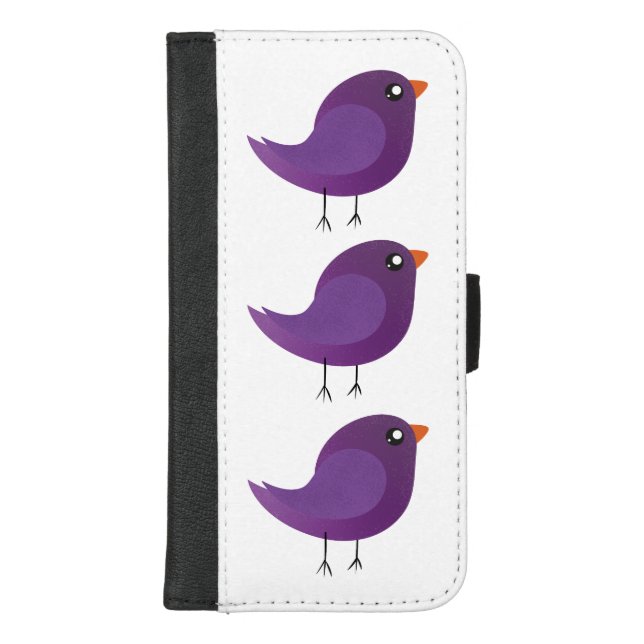 Kids cute birdy  iPhone wallet case (Front)