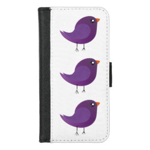 Kids cute birdy  iPhone 8/7 wallet case