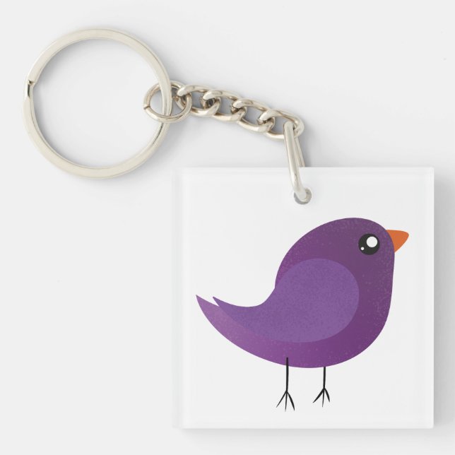 Kids cute birdy  keychain (Front)
