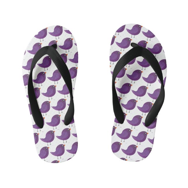 Kids cute birdy  kid's flip flops (Footbed)
