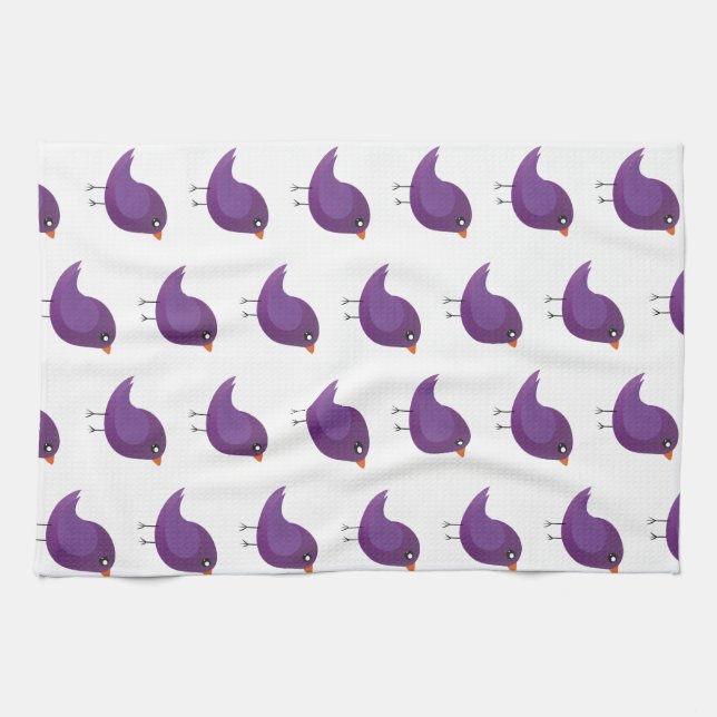 Kids cute birdy   kitchen towel (Horizontal)