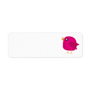 Kids cute birdy label