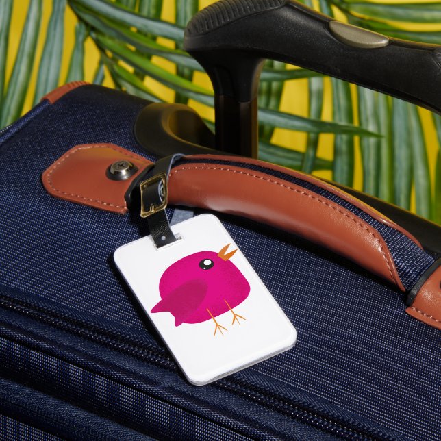 Kids cute birdy   luggage tag (Front Insitu 1)