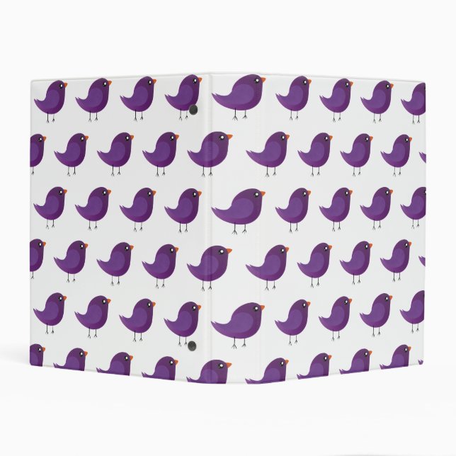 Kids cute birdy  mini binder (Background)