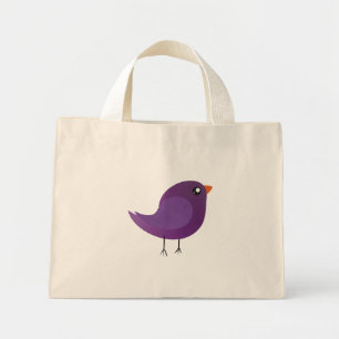 Kids cute birdy mini tote bag