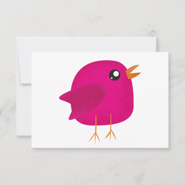 Kids cute birdy     note card (Front)