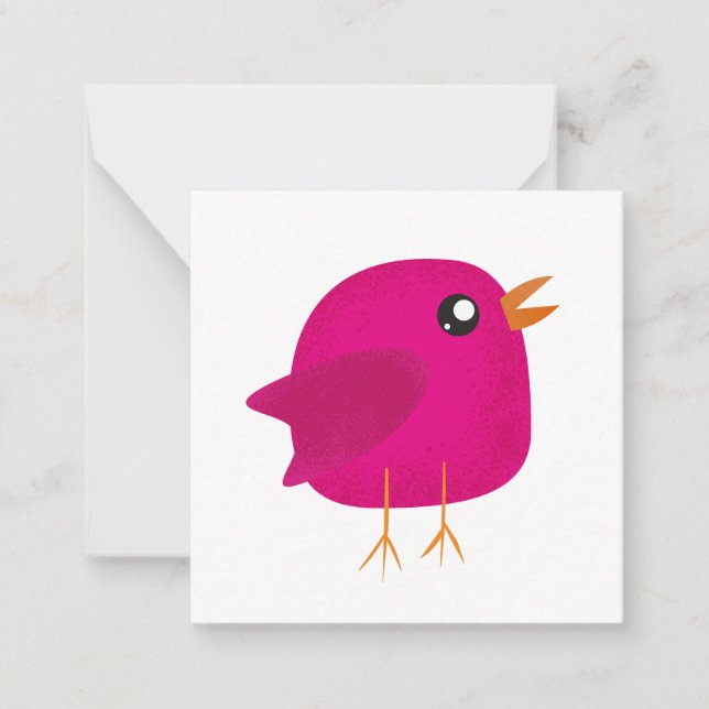 Kids cute birdy   note card (Front)
