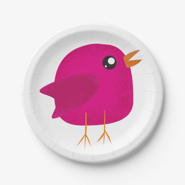 Kids cute birdy   paper plates (Front)