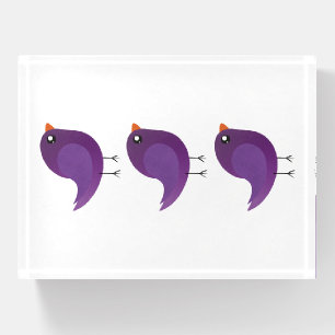 Kids cute birdy paperweight