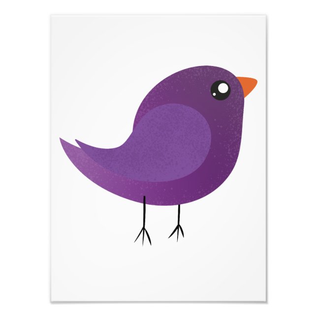 Kids cute birdy  photo print (Front)