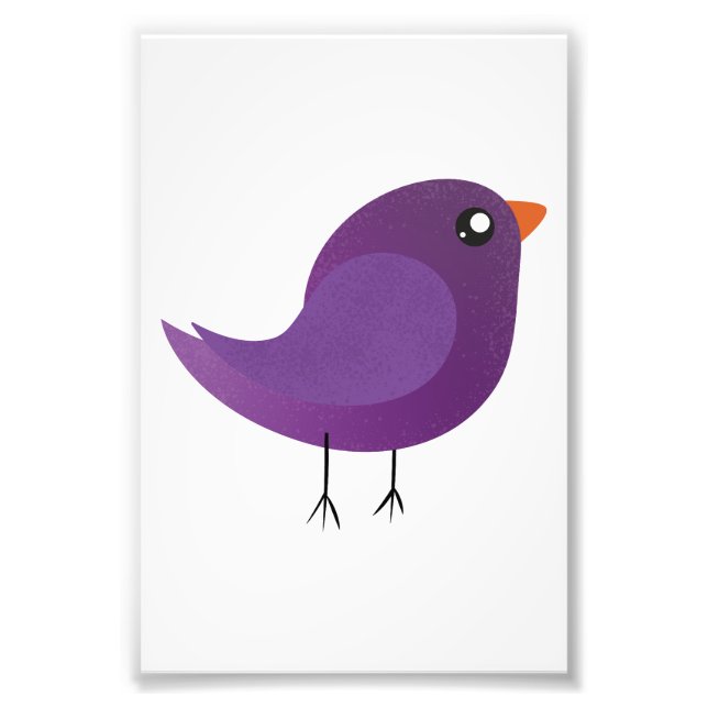 Kids cute birdy  photo print (Front)