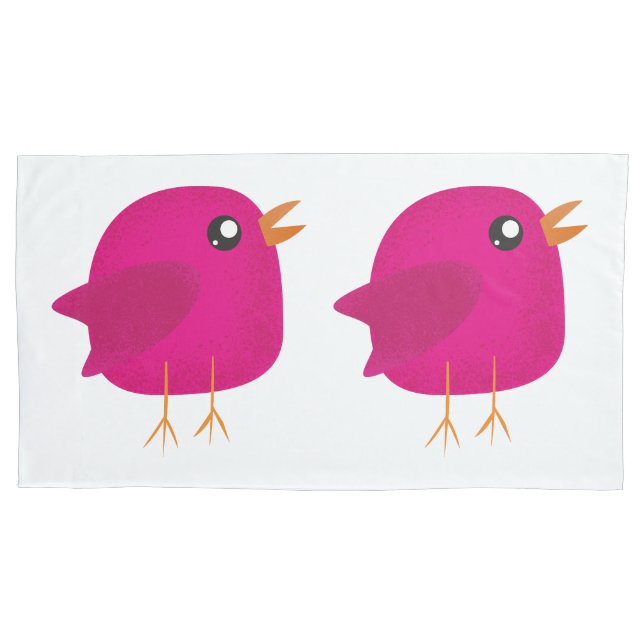 Kids cute birdy  pillow case (Front-Left)