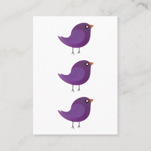 Kids cute birdy referral card