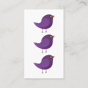 Kids cute birdy referral card
