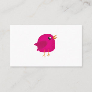 Kids cute birdy referral card