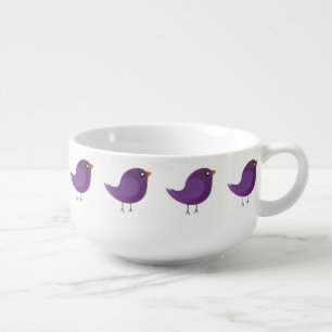 Kids cute birdy  soup mug