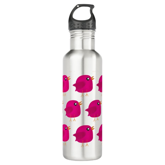 Kids cute birdy   stainless steel water bottle (Front)