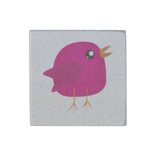 Kids cute birdy stone magnet