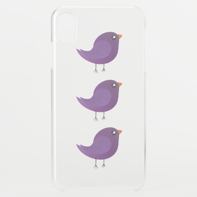 Kids cute birdy  uncommon iPhone case (Back)