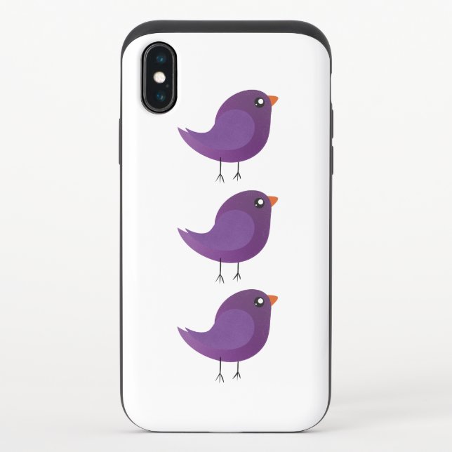 Kids cute birdy  uncommon iPhone case (Back)